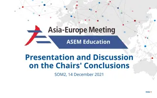 Presentation and Discussion on Chairs' Conclusions - SOM2, 14 December 2021