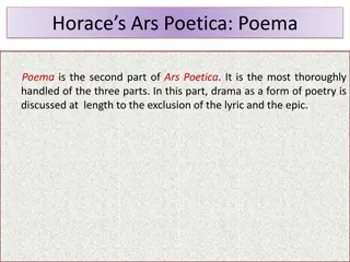 Insights from Horace's Ars Poetica: Poema
