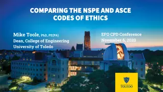 Comparing NSPE and ASCE Codes of Ethics