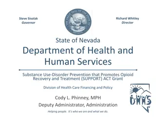 Substance Use Disorder Prevention & Opioid Recovery Initiatives in Nevada