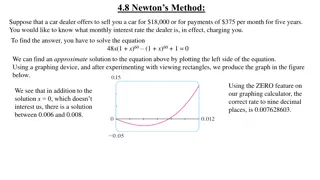 Newton's Method for Solving Equations