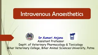 Intravenous Anaesthetics and Barbiturates: Usage, Advantages, and Disadvantages