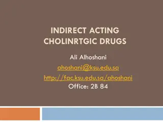 Indirect-Acting Cholinergic Drugs and Their Mechanisms of Action