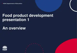 NSW Department of Education Food Product Development Overview