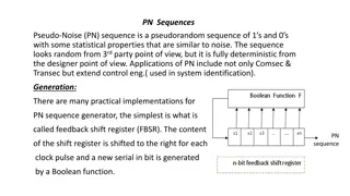 Pseudo-Noise Sequences and Applications