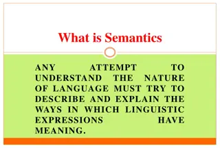 Semantics: The Study of Meaning in Linguistics