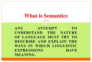Understanding Semantics: The Study of Meaning in Linguistics