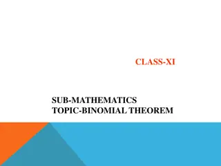 Binomial Theorem in Mathematics