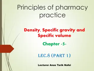 Understanding Density and Specific Gravity in Pharmacy Practice