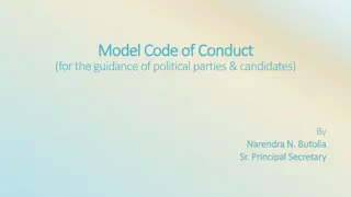 The Model Code of Conduct for Political Parties and Candidates