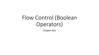 Boolean Operators and Control Flow in Programming