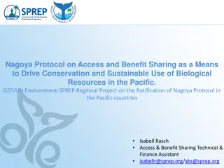 Understanding the Nagoya Protocol on Access and Benefit Sharing in the Pacific