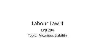 Vicarious Liability in Labour Law