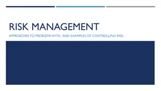 Risk Management Approaches and Disaster Preparedness