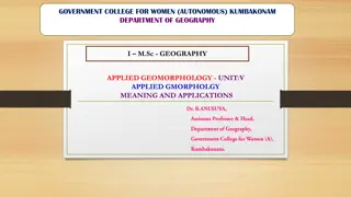 Applied Geomorphology for Sustainable Environmental Management