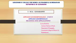 Understanding Applied Geomorphology for Sustainable Environmental Management