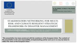 Stakeholders Networking for Multi-Risk and Climate Resilient Disaster Management in Slovakia