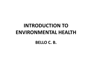 Environmental Health and Its Impact on Human Well-being