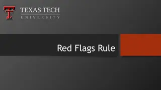 Tthe Red Flags Rule for Identity Theft Prevention