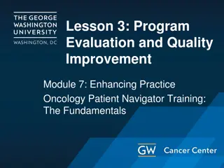 Enhancing Practice Oncology Patient Navigator Training