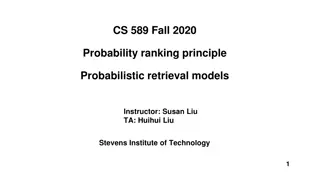 Probabilistic Retrieval Models and Ranking Principles