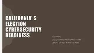 Enhancing California's Election Cybersecurity Readiness