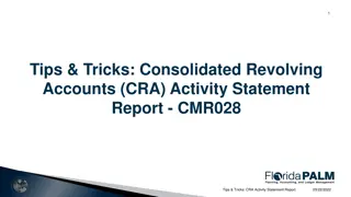 Tips & Tricks for CRA Activity Statement Reports in Florida PALM