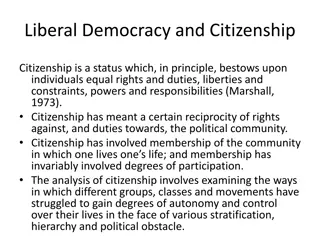 Evolution of Citizenship in Liberal Democracy