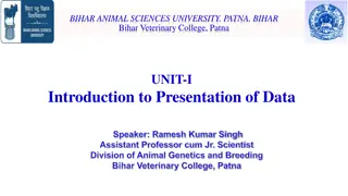Methods of Data Presentation in Animal Sciences