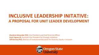 Inclusive Leadership Initiative: Proposal for Unit Leader Development