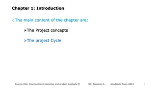 Understanding Project Concepts and Characteristics in Development Planning