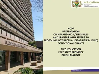 Grants and Initiatives for Learners with Disabilities and HIV/AIDS Education
