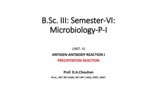 Antigen-Antibody Precipitation Reaction in Microbiology