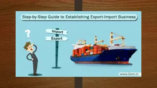 Export Procedure for Entrepreneurs in India
