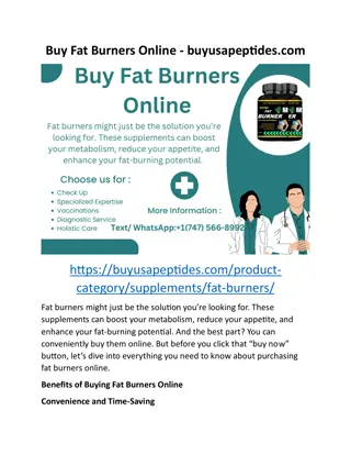 Buy Fat Burners Online - buyusapeptides.com