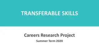 Exploring Transferable Skills in Careers Research Project