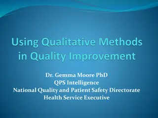 Using Qualitative Methods in Quality Improvement Projects