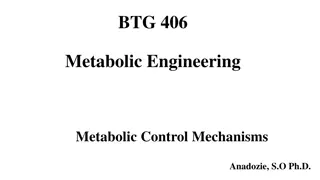 Metabolic Control Mechanisms in Cellular Regulation