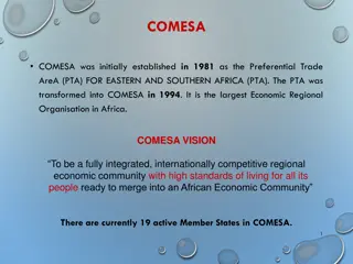 Overview of COMESA: Economic Regional Organization in Africa