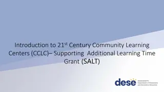 Enhancing Learning Opportunities through 21st Century Community Learning Centers (CCLC) Grant