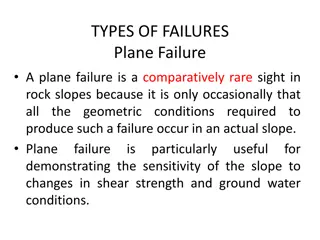 Plane Failures in Rock Slopes