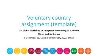 Voluntary Country Assignment Template for SDG 6 Workshop