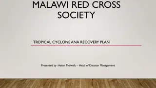 Malawi Red Cross Society Tropical Cyclone Ana Recovery Plan Overview