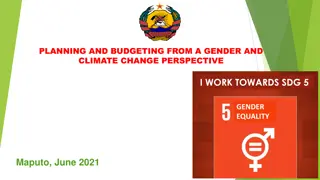 Gender-Responsive Planning and Budgeting for Climate Change Resilience