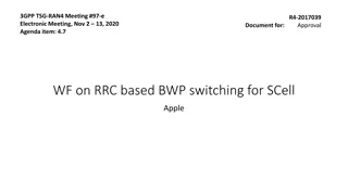 RRC-Based BWP Switching for SCell Approval Document