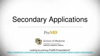 Comprehensive Guide to Pre-Med Secondary Applications
