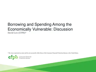 Insights on Borrowing and Spending Among the Economically Vulnerable