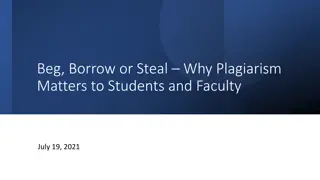 Plagiarism: Importance and Strategies for Students and Faculty