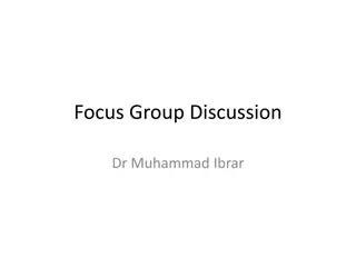 Focus Group Discussions in Qualitative Research