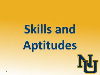 Exploring Skills, Aptitudes, and Occupations